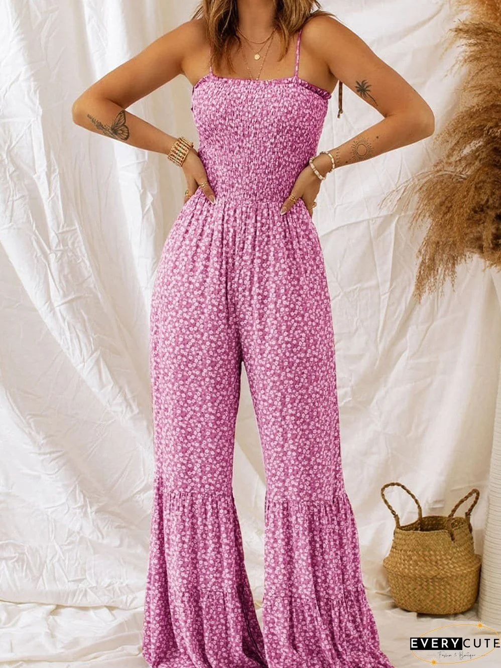 Versatile Floral Jumpsuit