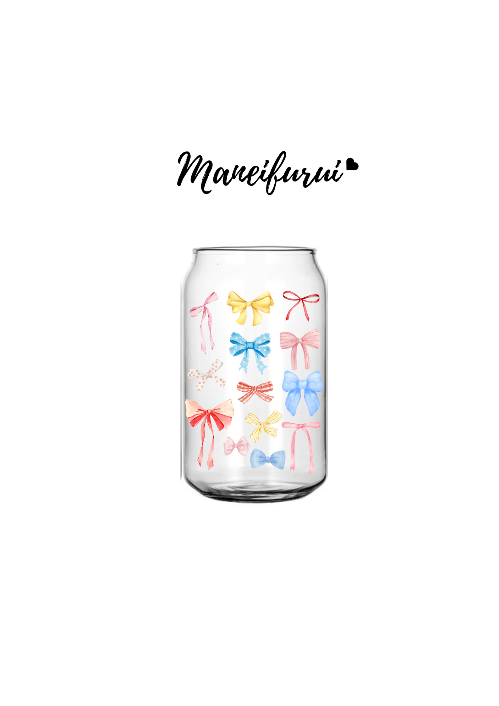 Maneifurui™  UV DTF Cup Transfer 【Dainty Bows】 