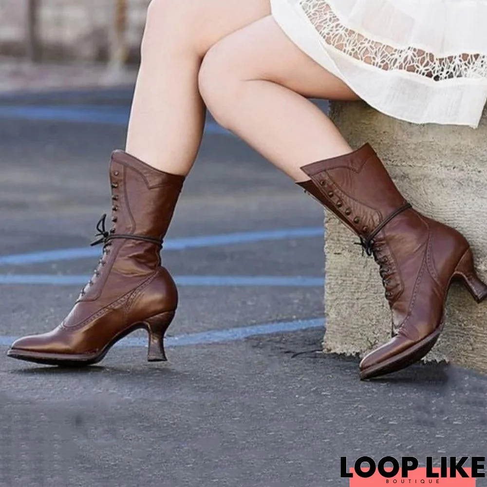 Elegant Ruched Low Heel All Season Boots