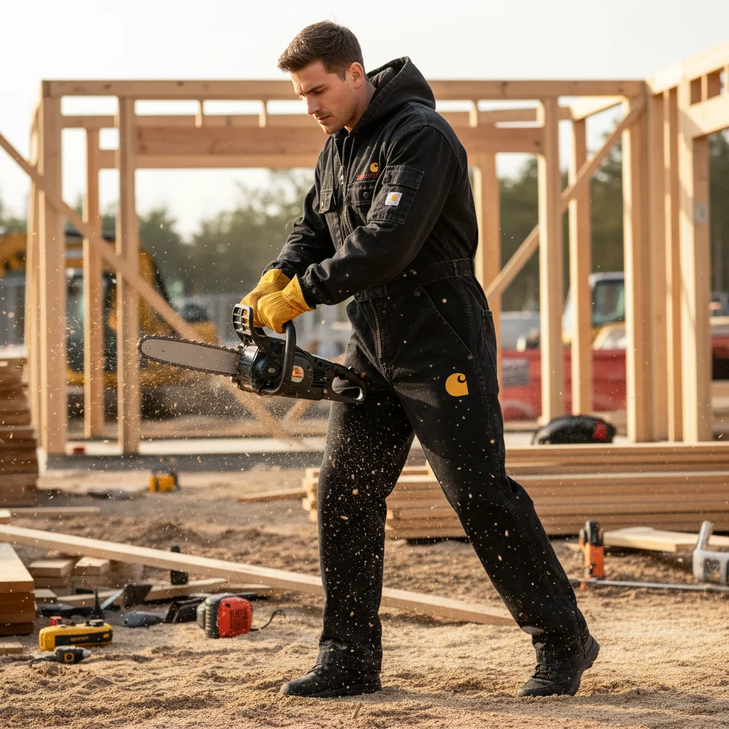 Men's Multi-functional Hooded Jumpsuit Outdoor Workwear