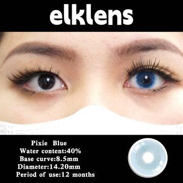 ELKLENS Pixie Blue Colored Contact Lenses