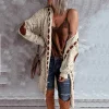 Women's Hooded Sweater Cardigan jacket