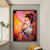 (Big Size)Antique Japanese Woman - 11CT Stamped Cross Stitch - 50*67cm