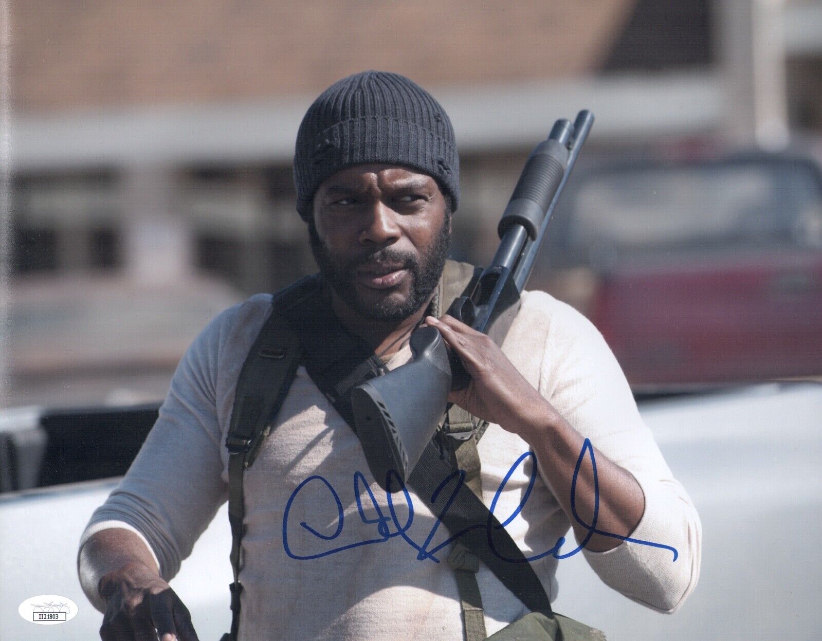 CHAD COLEMAN Signed Tyreese WALKING DEAD 11x14 Photo Poster painting Autograph JSA COA Cert