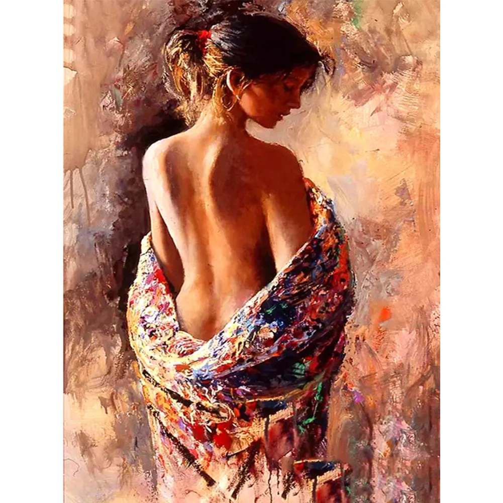 3pcs Diamond Painting - Full Round Drill - Women(Canvas|30*40cm)