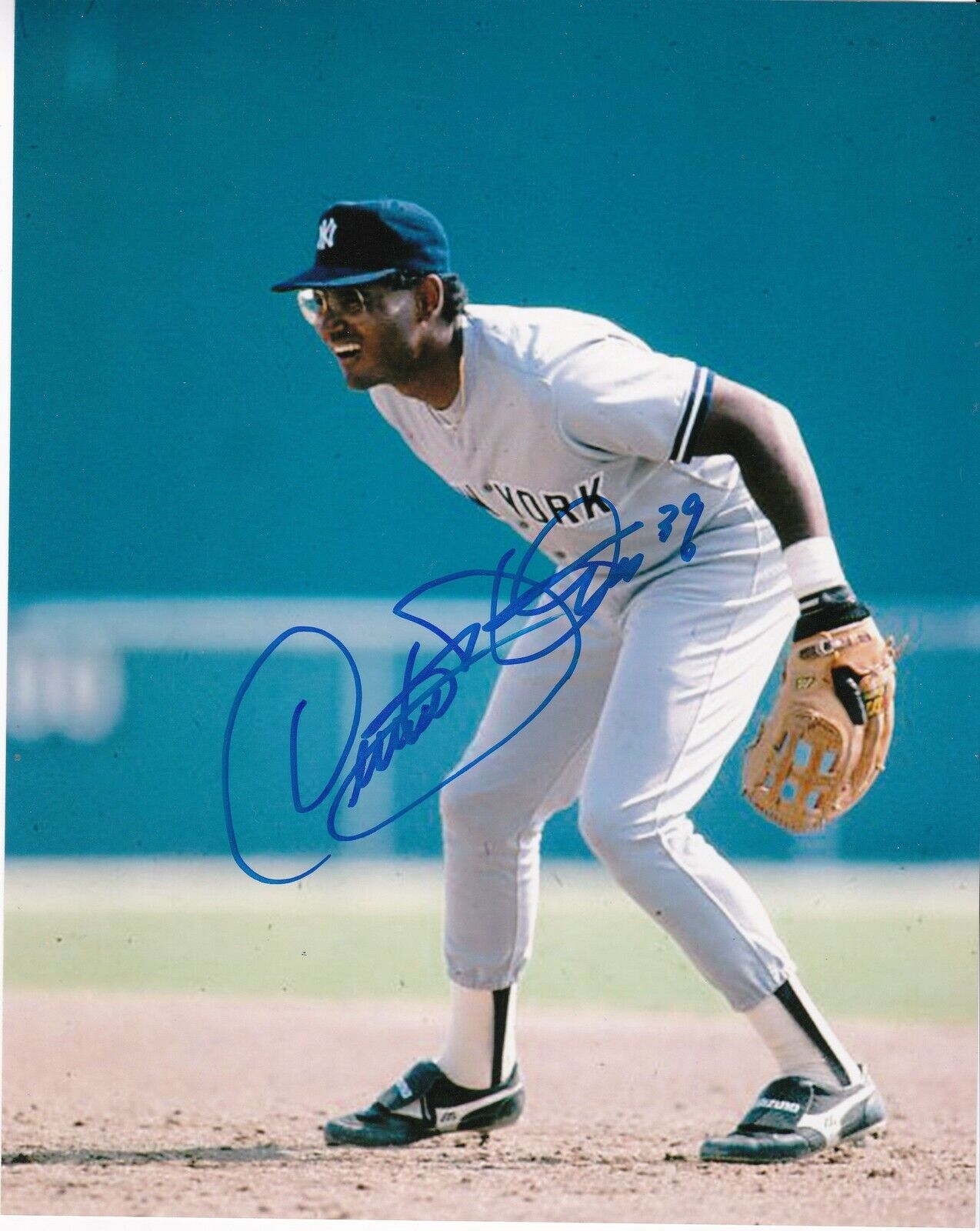 ORESTES DESTRADE NEW YORK YANKEES ACTION SIGNED 8x10