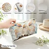 (25cm)Winter Pearl Three Birds DIY Diamond Painting PU Tissue Holder Box