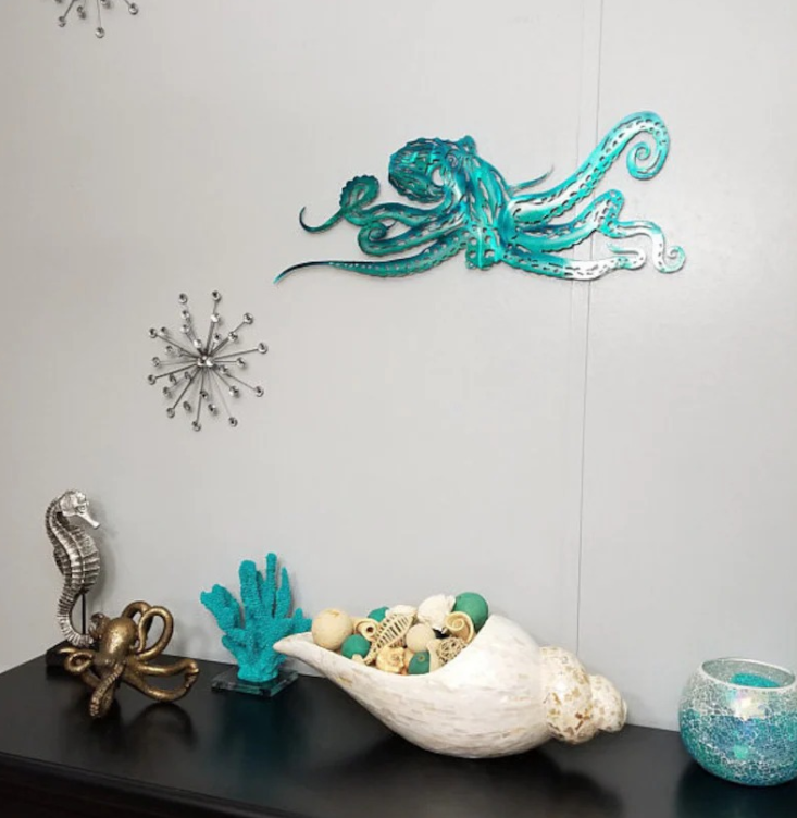 Octopus Metal Wall Art Home Decoration
