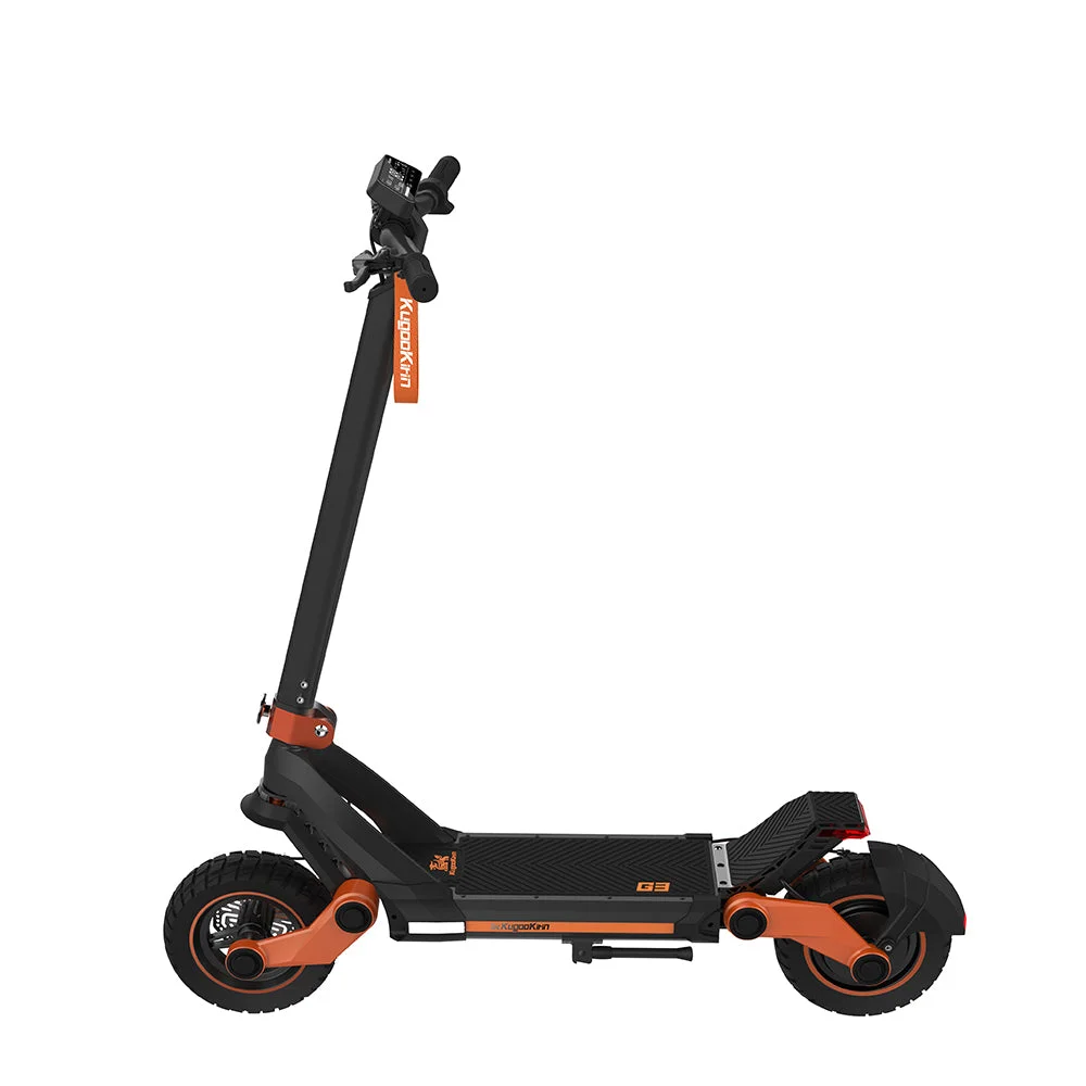 KugooKirin G3 Adventurers Electric Scooter 1200W rear motor 52V 18Ah Lithium battery touchable display control panel TPU suspension system IPX4