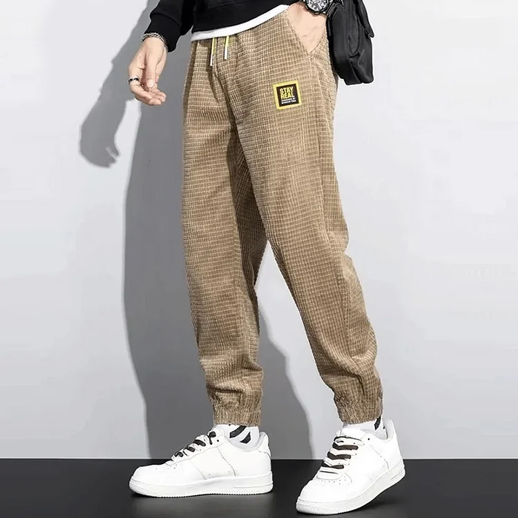 Men's Loose Anti-Wrinkle Corduroy Sweatpants