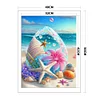 Beach Shells - 11CT Stamped Cross Stitch - 40*50cm - Natural