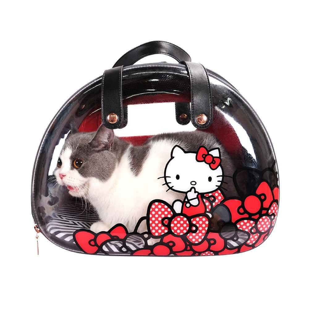 Hello Kitty Pet Carrier Package Space Capsule Transparent Bags for Cats Puppies Travel Hiking Walking Outdoor A Cute Shop - Inspired by You For The Cute Soul 