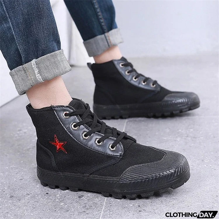 Men's Casual Non-slip High Top Canvas Sneakers