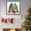 (50*50cm)Christmas House - Full Round Drill Diamond Painting