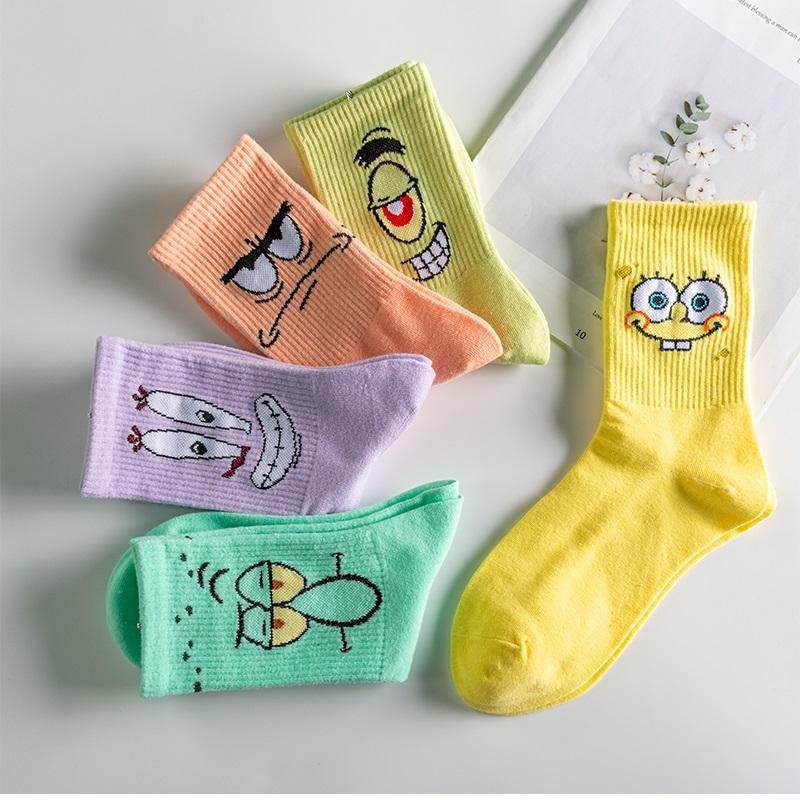 SPONGEBOB SOCKS (5 pairs)