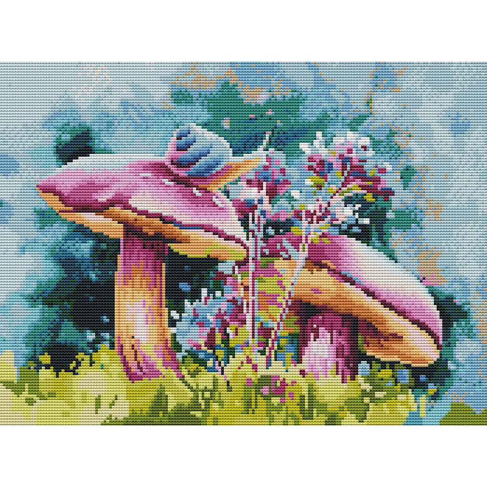 

Still Life - 11CT Stamped Cross Stitch - 36*46CM, 501 Original