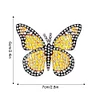 (US Only)8Pcs 2D/Flat DIY Colorful Butterfly Diamond Painting Magnets Kit for Art Crafts