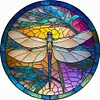 4pcs Diamond Painting -DIY Round Drill Stained Glass Animal