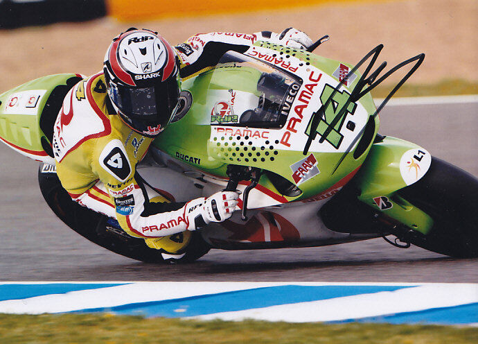 Randy De Puniet Ducati Motogp Signed Photo Poster painting 5x7 2011.