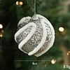 8CM Christmas's Tree Shimmer Foam Hanging Decor Ball