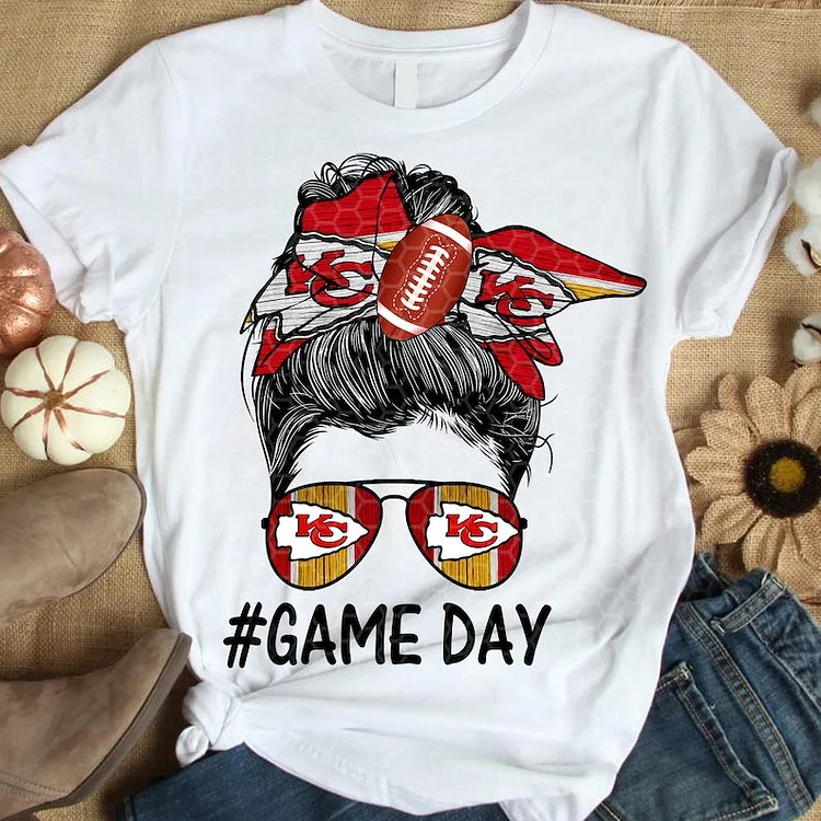 Kansas City Chiefs Women's White Relaxed T-Shirt