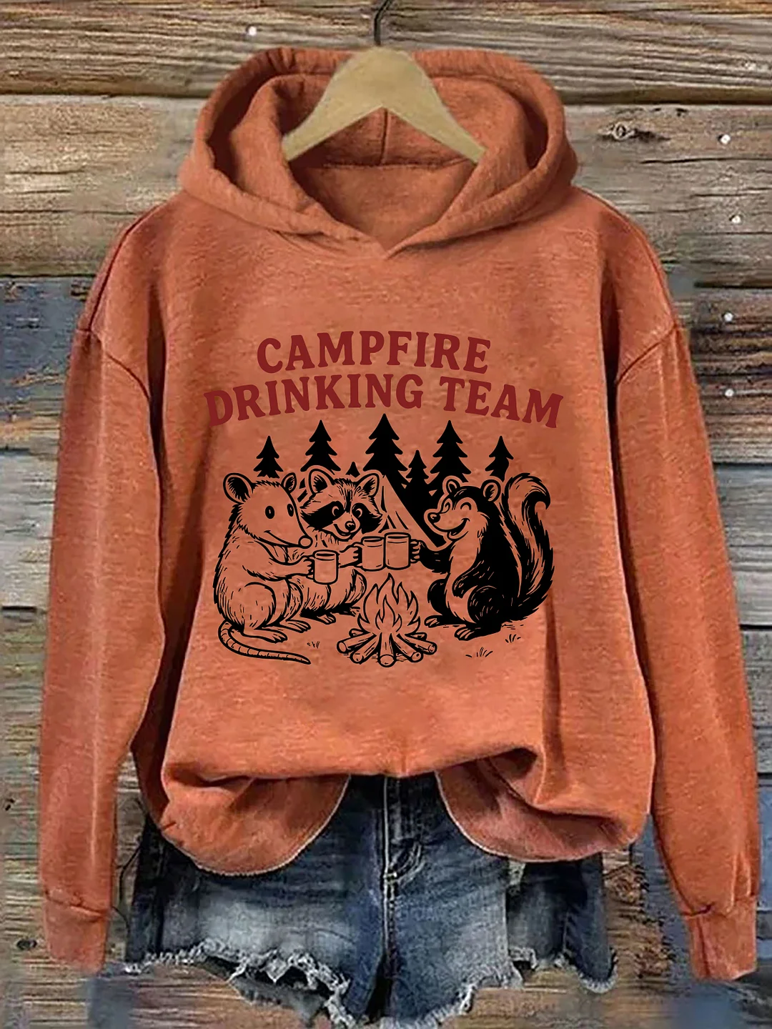 Campfire Drinking Team Hoodie