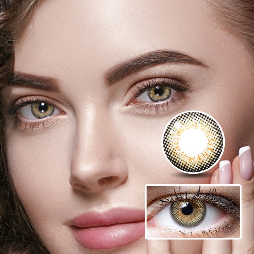 Puff Brown Colored Contact Lenses