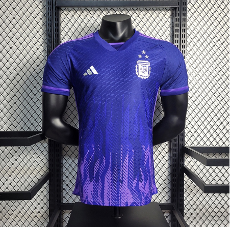 2022 Argentina Away Player Version Men's Football T-Shirt