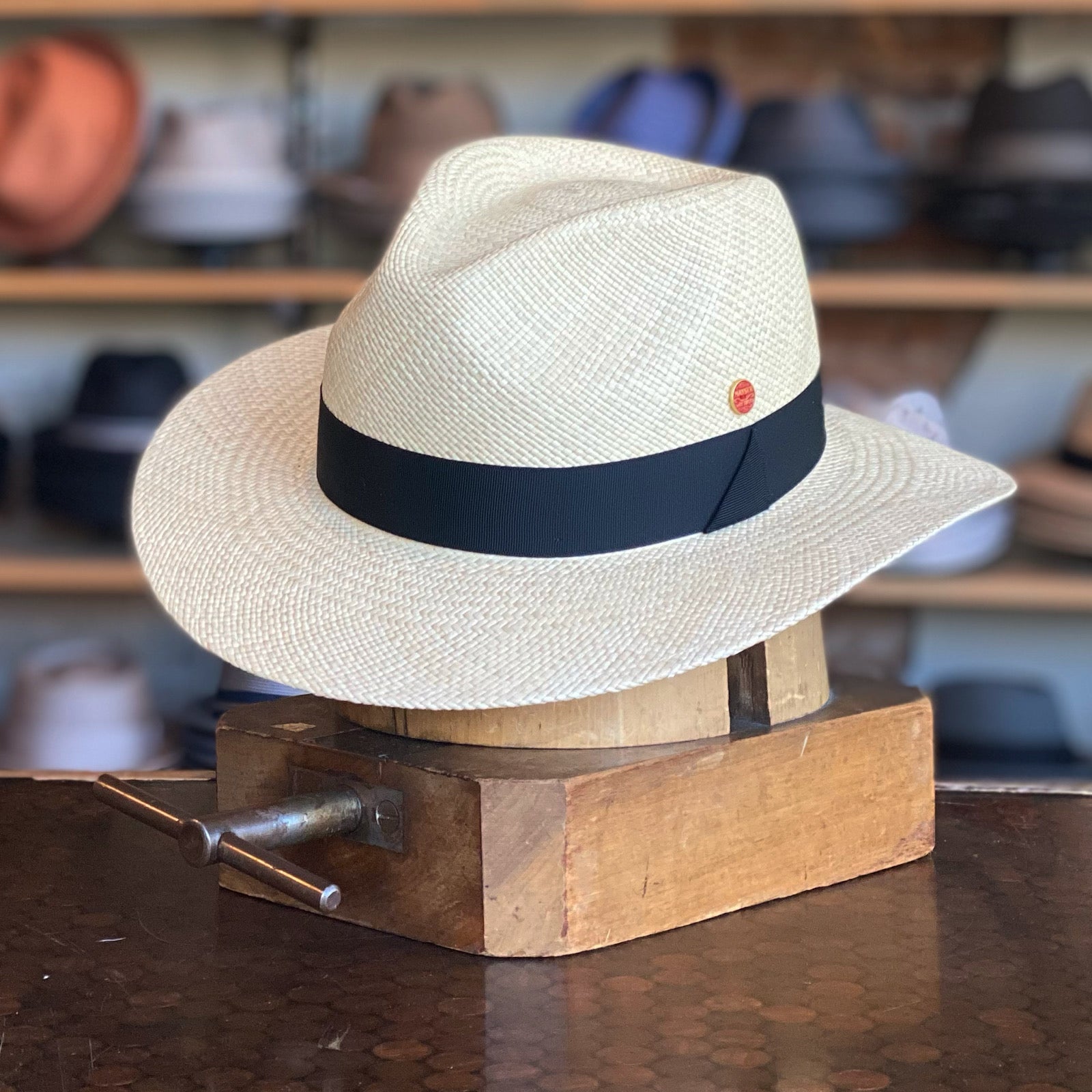 Can be rolls up for packing -Handmade panama hat-Gedeon Hatbor