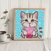 >SALE<5D DIY Partial Special Shaped Drill Diamond Painting Cat Kit Home Decor (YXC255)