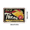 Tacos - Panneaux en &eacute;tain m&eacute;tallique(20*30cm/30*40cm)