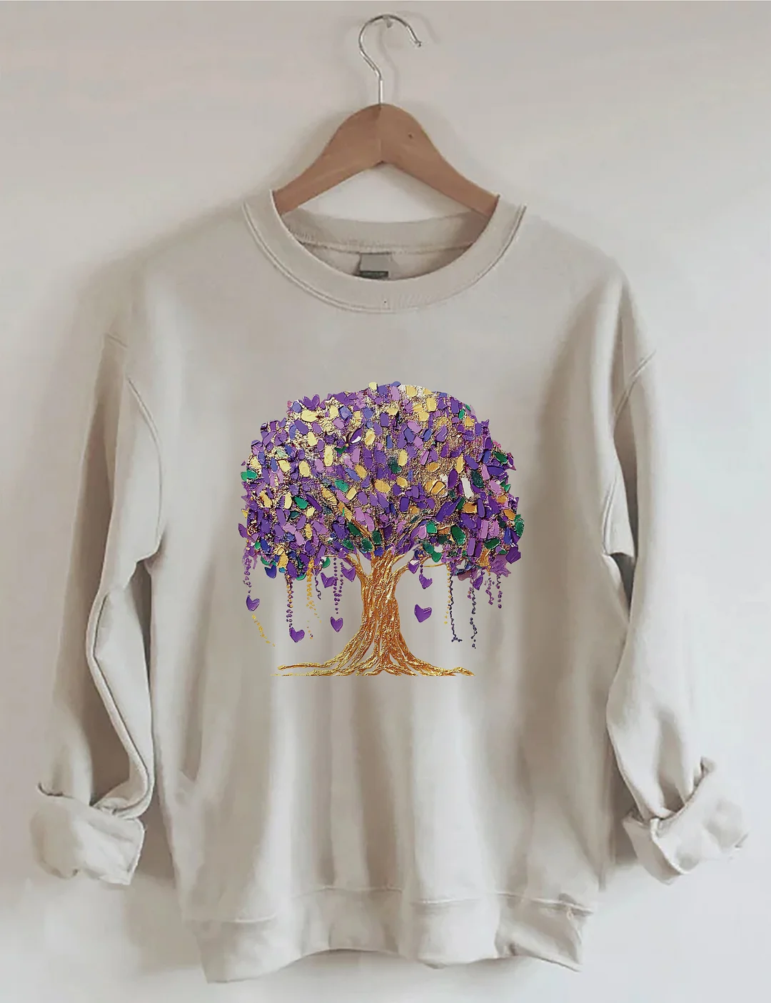 Mardi Gras Tree Sweatshirt