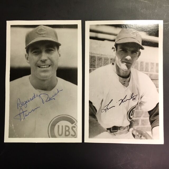 James Kirby Chicago Cubs Signed Vintage Brace Photo Poster painting 1940s JSA Precertified