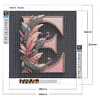 Diamond Painting -DIY Round Drill Letter E(40x40cm)