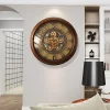 Creative Gear Solid Wood Wall Clock for Living Room and Home Use - Modern Art Wall Clock