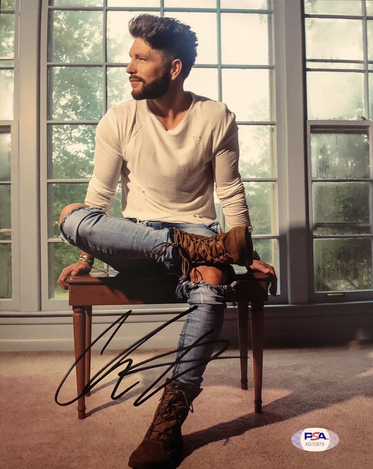 Chris Lane Signed Autographed 8x10 Photo Poster painting Country Take Back Home Girl Psa/Dna