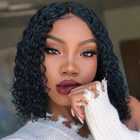 WEQUEEN "Darbie" Short Cut Water Wavy Bob Lace Front Wig for Black Women
