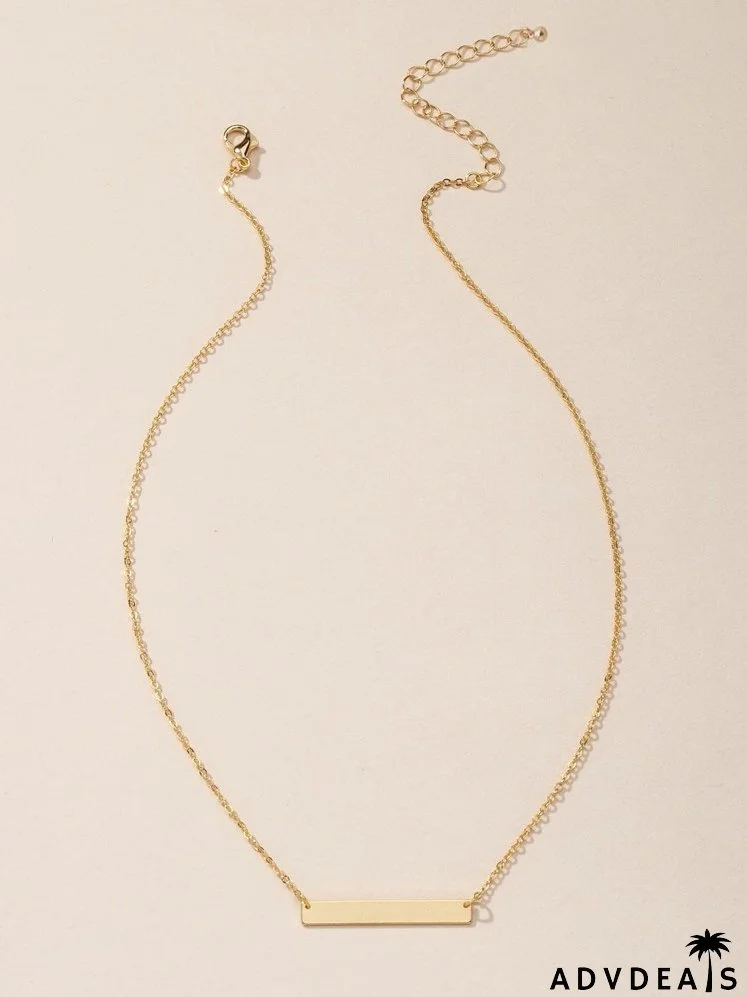 Gold Geometric Charm Necklace