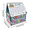 DIY Diamond Painting Special Shape Desktop Cabin Calendar Organizer Box Kit(Merry Chirstmas)