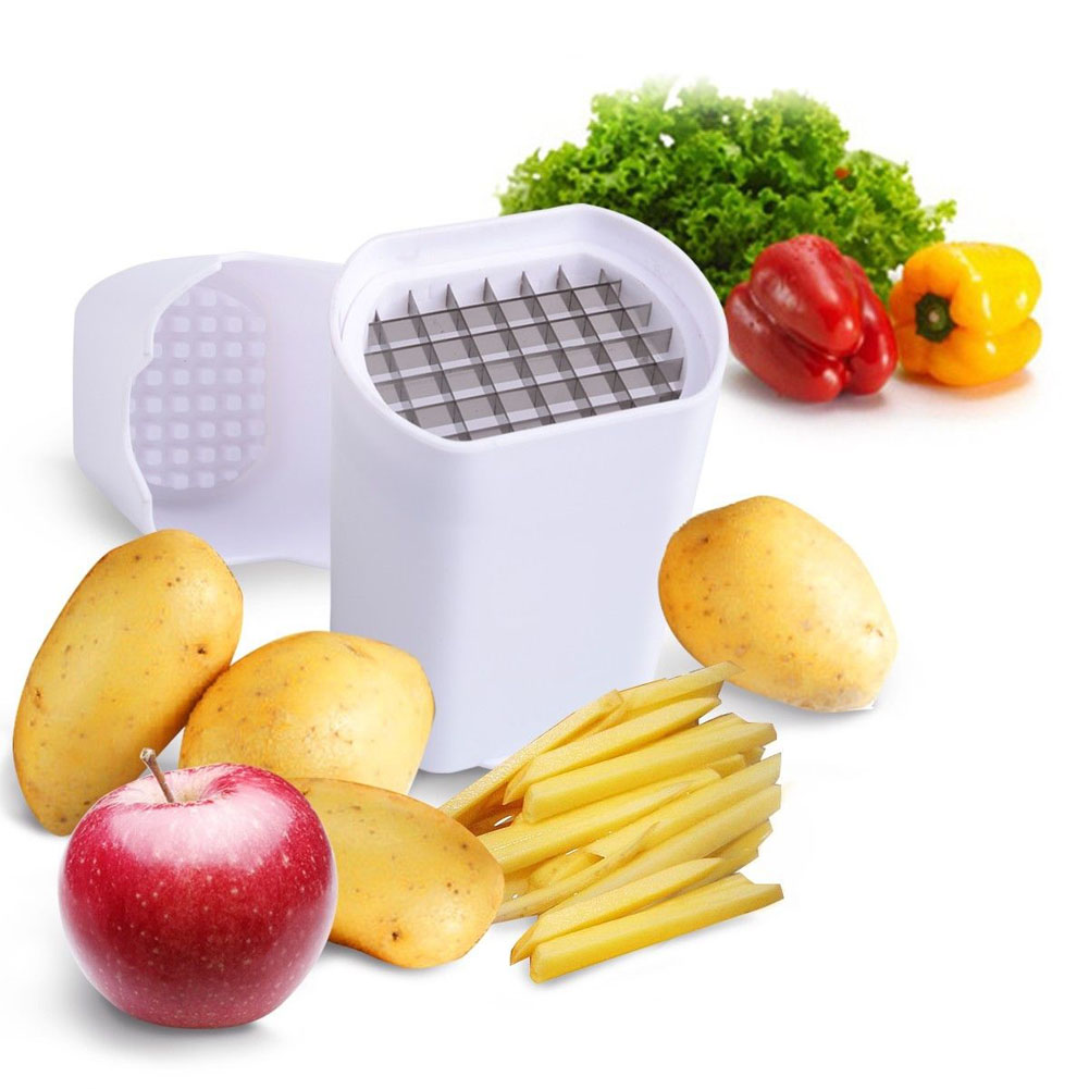 

Perfect Fries Potato Chips Natural French Fry Cutter Vegetable Fruit Slicer, 501 Original