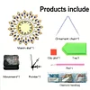 DIY Diamond Painting Special Shaped Art Clock Kits(Mandala)