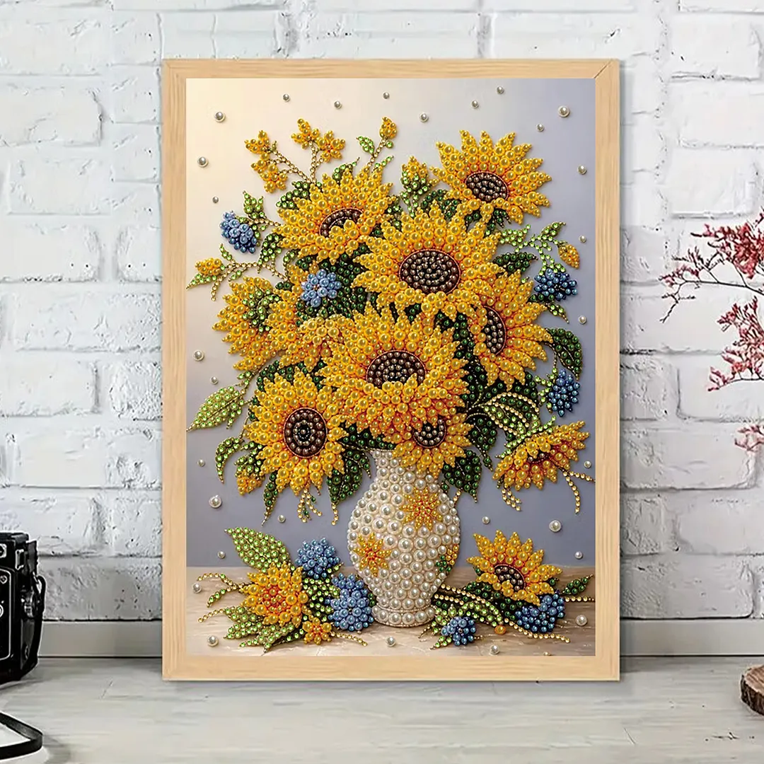 Pearl Painting Kit for Adults Sunflower Rhinestone