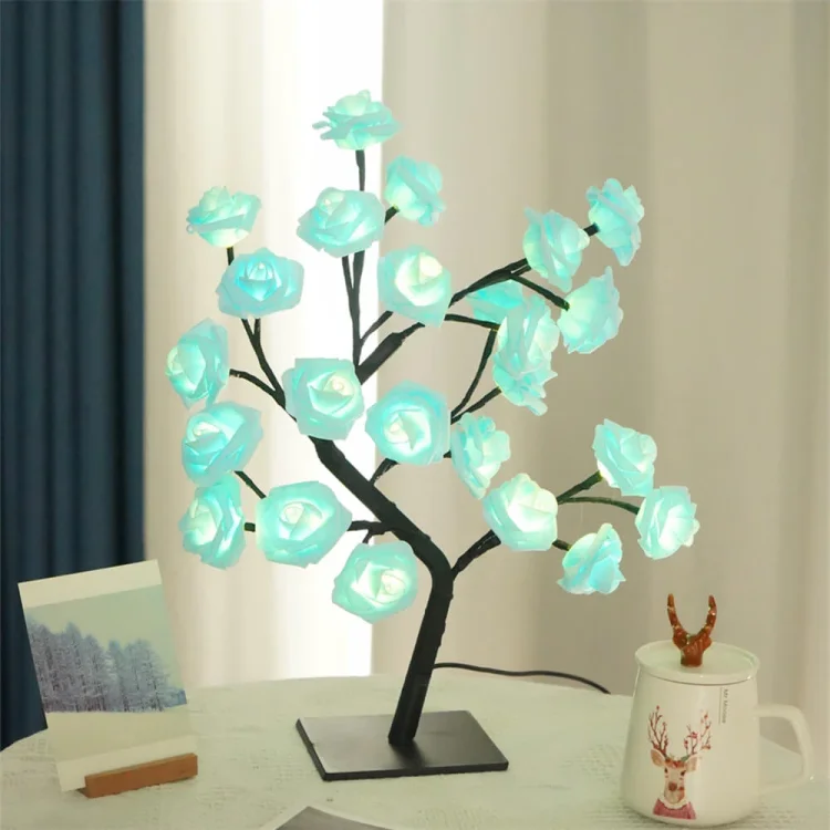 Creative LED Rose Tree Table Lamp