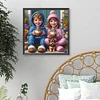 Diamond Painting-DIY Full Round Drill Cartoon Girl Boy(40x40cm)