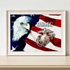 Diamond Painting -DIY Full Square Drill Flag Eagle