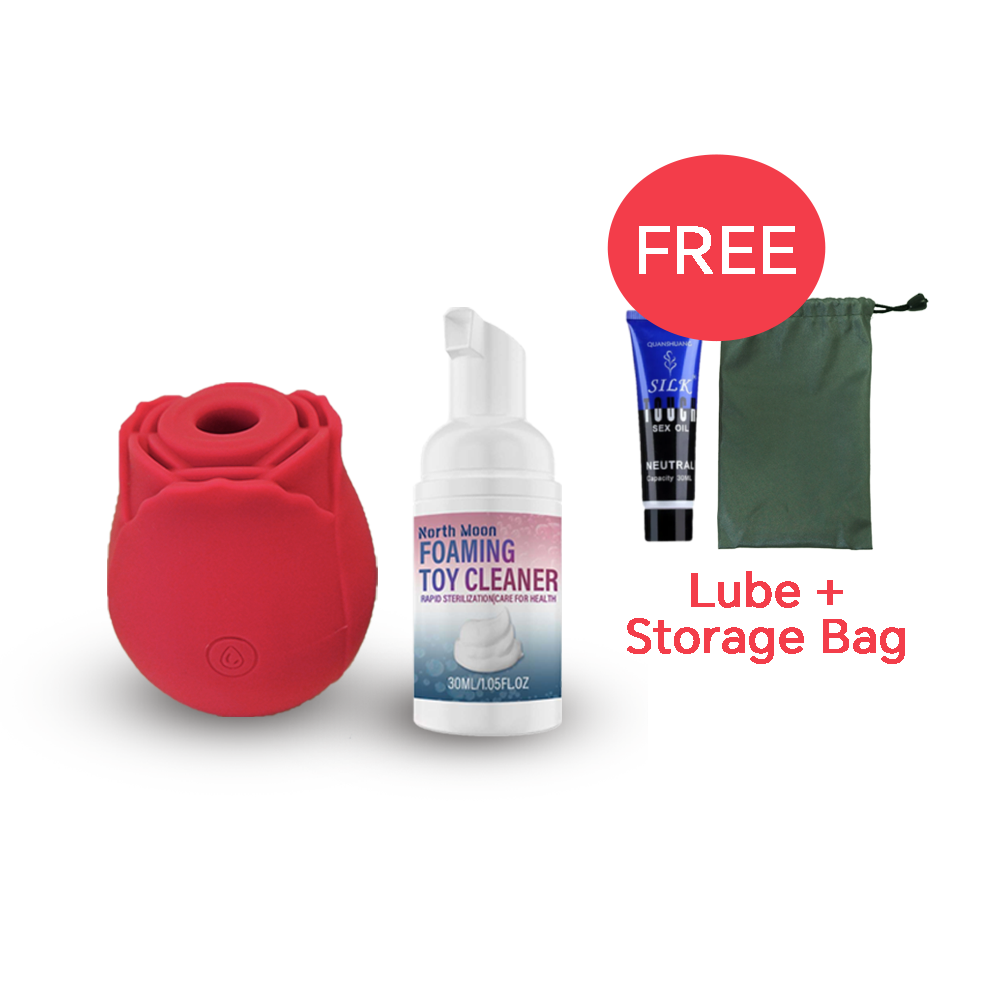Extra 13% OFF | Hygiene & Pleasure Set | The Original Suction Rose Toy&reg; in Seven Colors By Rose Toy