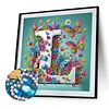 Butterfly Flower L 5D Partial Drill DIY Diamond Painting Kit 30*30cm