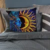 Sun And Moon Chart-Pillow Case-3 Strands 11CT Stamped Cross Stitch-45*45CM