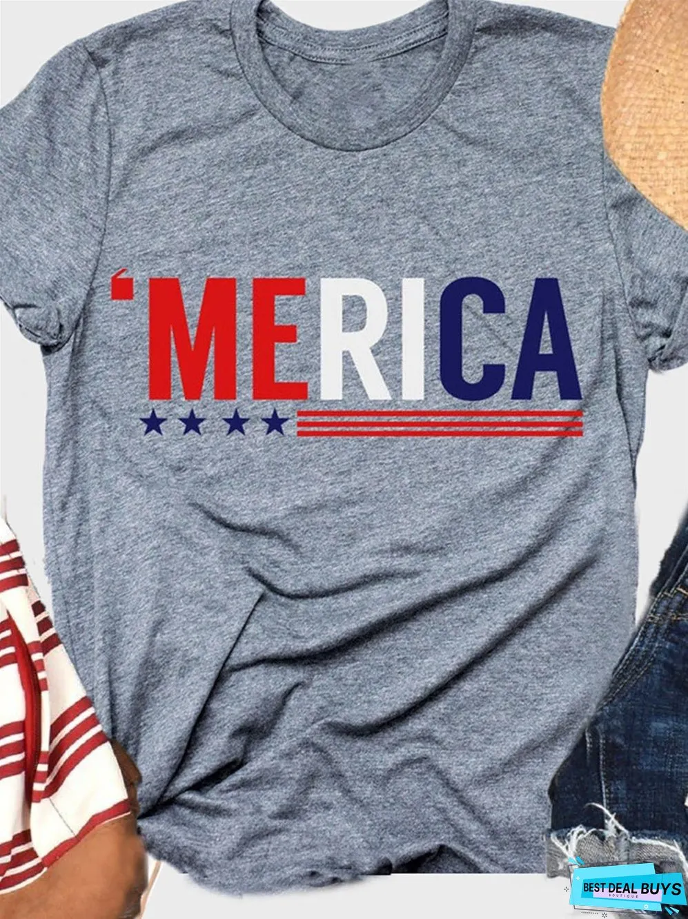 American Star Short Sleeve T-shirt