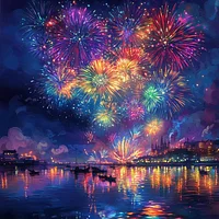 Vibrant Night Sky Filled - Diamond Painting